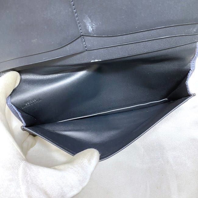 Loewe Folding Long Wallet Ec21115 Light Navy Anagram Wallet