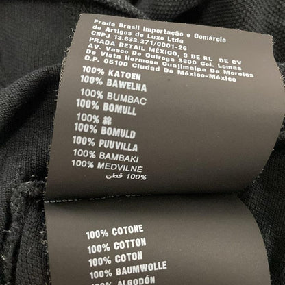 Prada Short Sleeve Polo Shirt Size L Men's - Black X Red X White