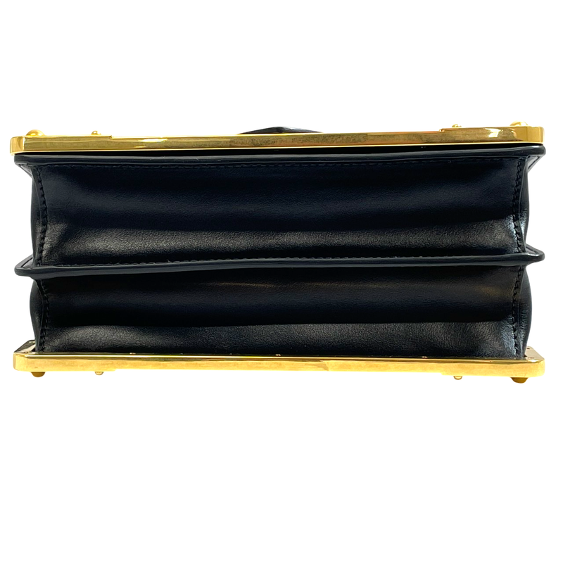 Prada Shoulder Bag 1bd045 Cahier Black A25-443