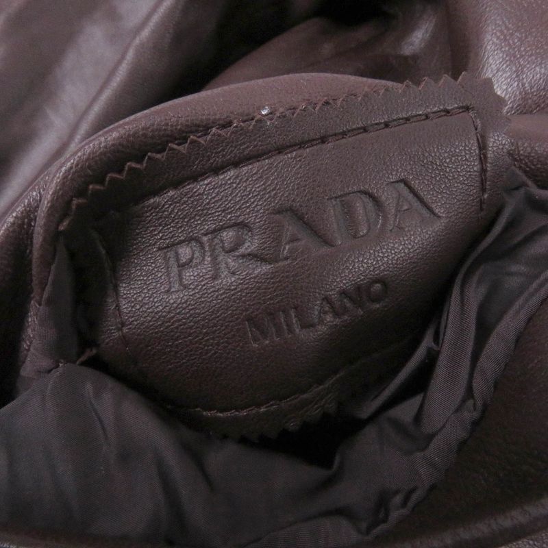 Prada Triangle Logo Triangle Plate Reversible Lamb Leather Bomber Jacket