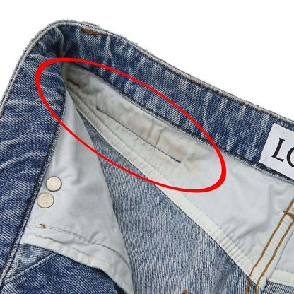 Loewe Denim Pants S359y11xc4 Size 36 Light Blue Series Roll Up Ladies