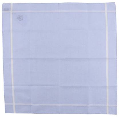 Hermes Jacquard H Handkerchief Set Of 2 Cotton Gray/light Blue Men's Handkerchie