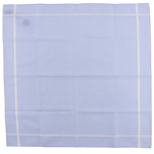 Hermes Jacquard H Handkerchief Set Of 2 Cotton Gray/light Blue Men's Handkerchie