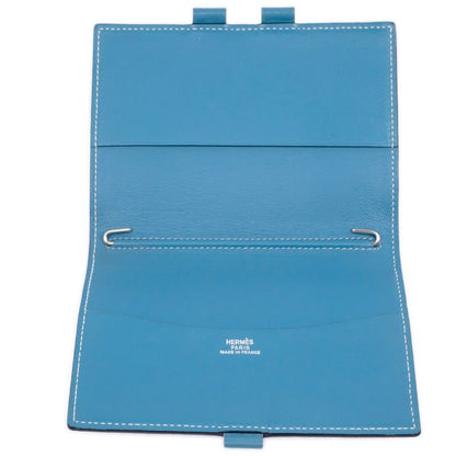 Hermes Agenda PM Blue Jean Swift Notebook Cabas - J Engraved