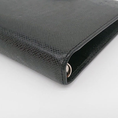 Louis Vuitton Agenda MM Taiga Black Ruler With Refill