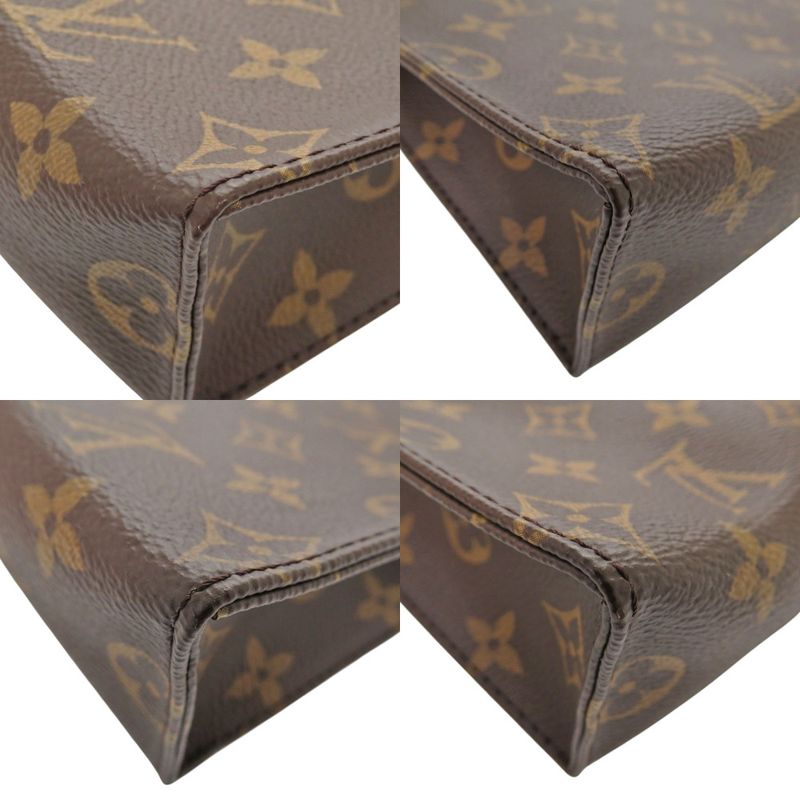 Louis Vuitton Monogram Poche Toilette 26 M47542 Clutch Bag Brown LV 1585 Louis