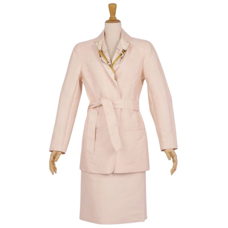 Vintage Hermes Setup Skirt Suit Cot