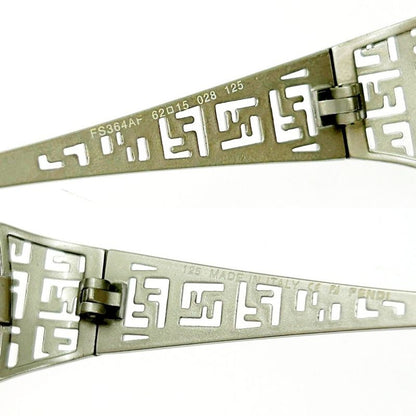 Fendi Fs364af 6215 028 125 Sunglass Es Black Silver 306243 Sunglass Es