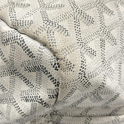 Goyard Tote Bag Saint Louis PM White Leather