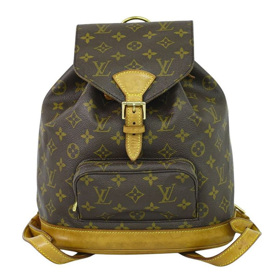 Authentic Louis Vuitton LV Montsouris MM Backpack Sac Backpack Monogram Brown