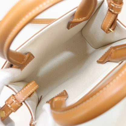 Celine Mini Vertical Cabas 193302bnz.02nt Handbag Canvas Calf Womens