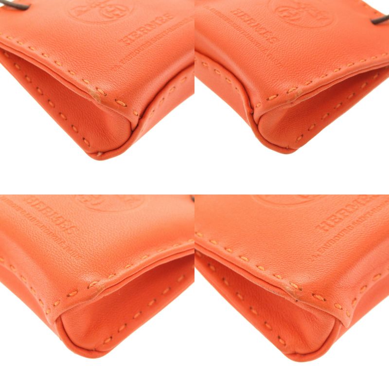 Hermes Sac Orangerie New Milo Orange Bag Charm 0074 Hermes