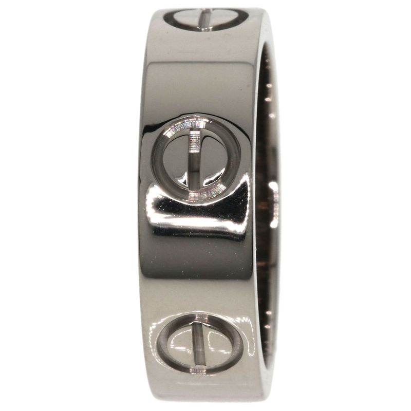 Cartier Love Ring #50 Ring - 18K White Gold Ladies