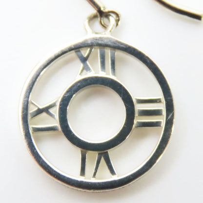 Tiffany & Co Earrings Atlas Open Medallion Silver 925 Approx 2.19g Silver