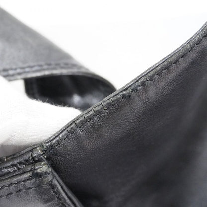 Chanel Shoulder Bag Lambskin Black Gold Hardware Women