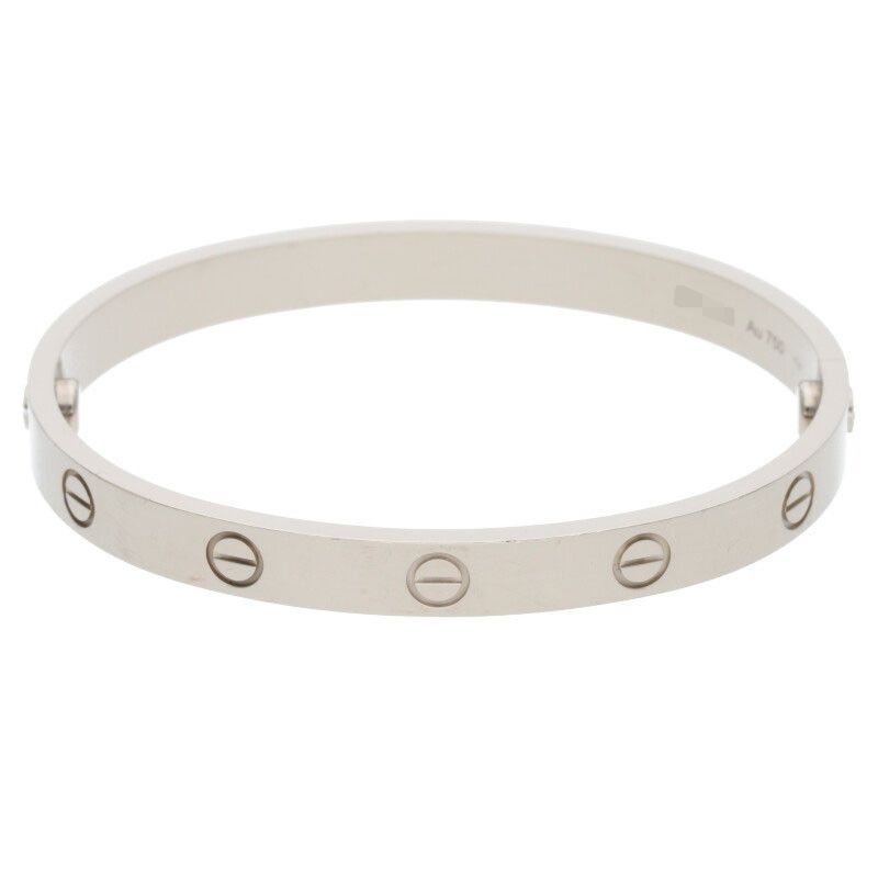 Cartier LOVE Bracelet Love Bracelet New Shape 18K White Goldbracelet Men's 17