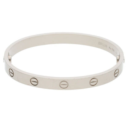 Cartier LOVE Bracelet Love Bracelet New Shape 18K White Goldbracelet Men's 17
