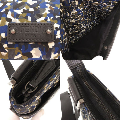 Fendi 7va369-6dz Nylon Leather Multicolor Shoulder Bag 0487 Fendi Men's
