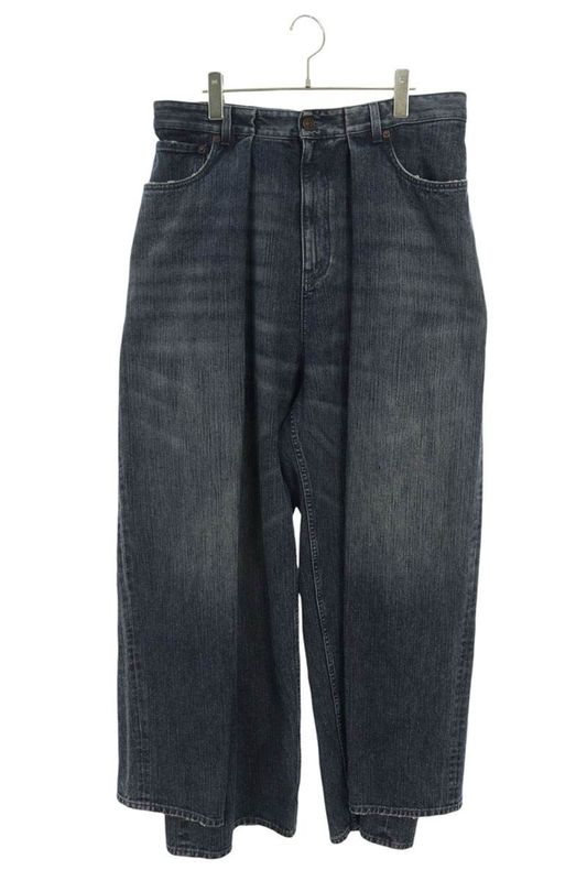 Balenciaga 767983 Tnw65 Double Side Denim Pants Men's M