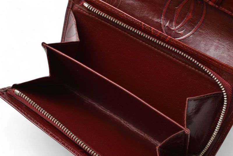 Cartier Wallet Cartier Foldover Wallet Happy Birthday Bordeaux