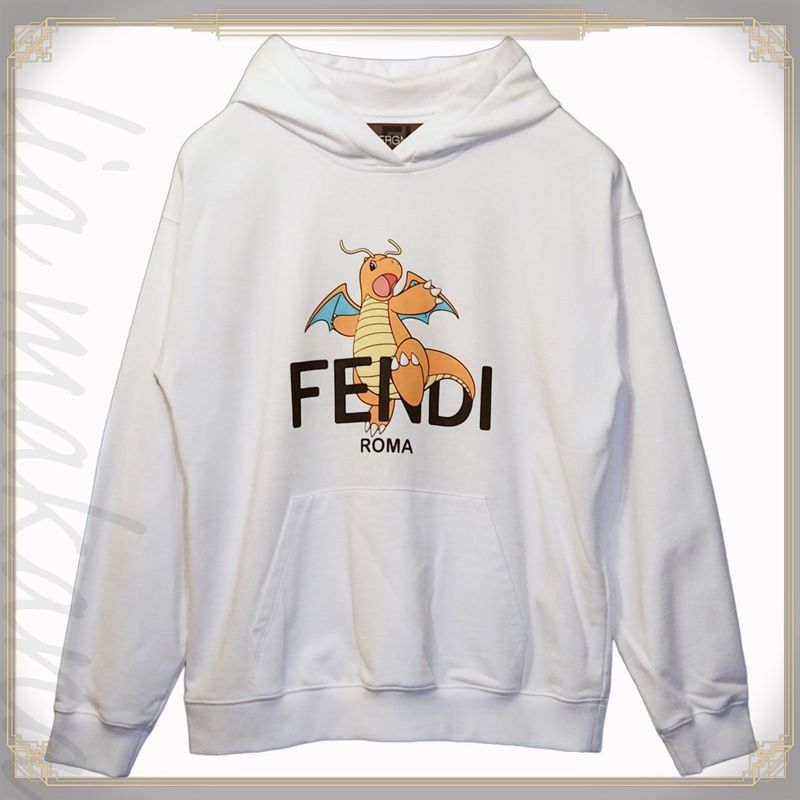 Fendi×frgmt×pokémon Fragment Dragon Type Pokémon Kairu Collaboration Sweatshirt