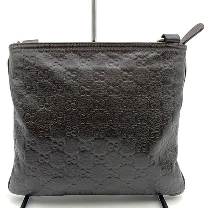 Gucci 201538 Shoulder Bag Guccissima Light Shape Small Leather Brown Crossbody