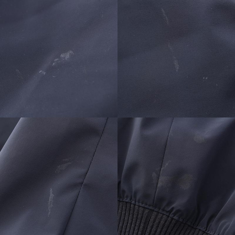 Hermes 24 Nylon Lamb Leather Blouson Bomber Jacket Outerwear H452820hk0144 Navy