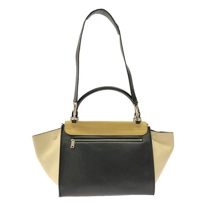 Celine | Phoebe Period 2way Shoulder Leather Trapeze Hand Tote Bag | Yellow