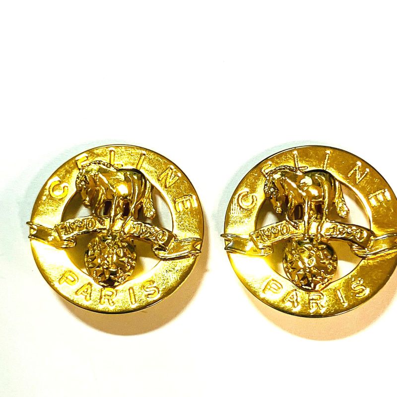 Celine Circle Horse Earrings: X2013