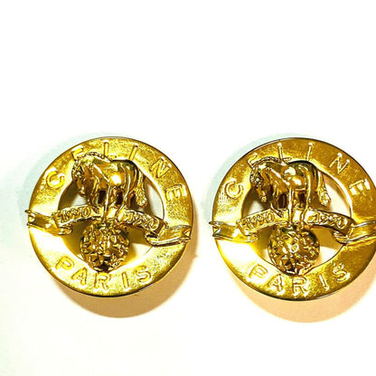 Celine Circle Horse Earrings: X2013