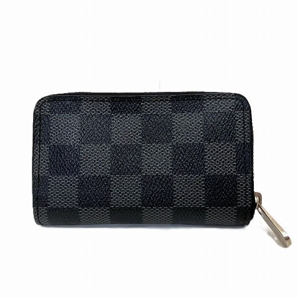 Louis Vuitton Damier Graphite Zippy Coin Purse N63076 Wallet Coin Case Men's