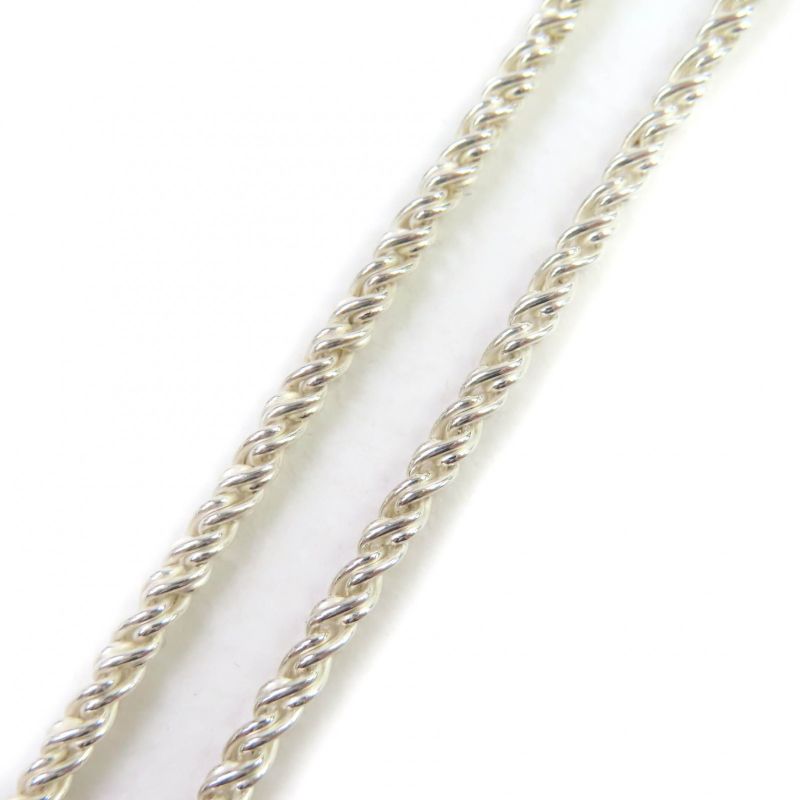 Tiffany & Co 925 750 Heart Puzzle Necklace Pendant Silver Gold