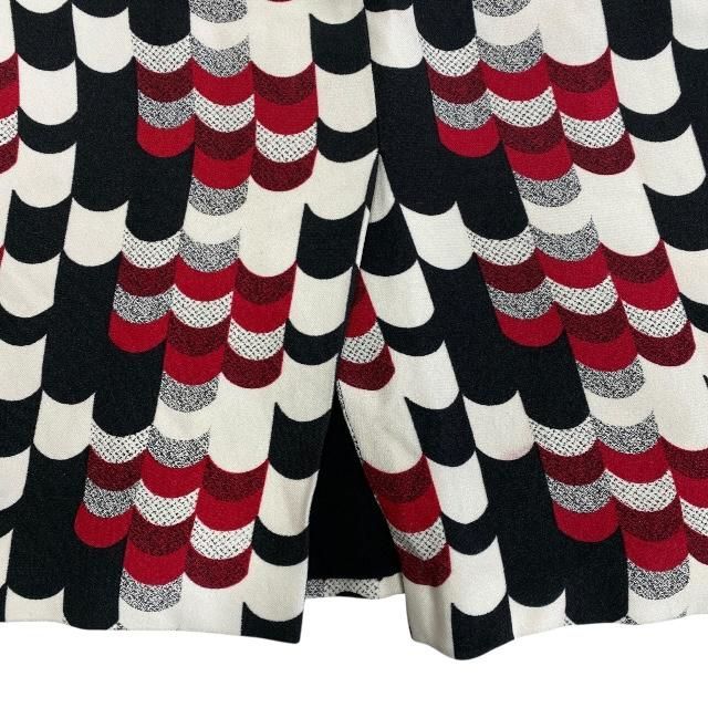 Prada Skirt Bottoms Knee-length Skirt Total Pattern Rayon Multicolor [size 38]