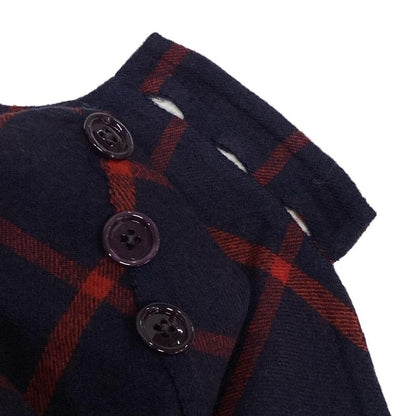 Gucci Poncho Size 36 S Women - 569213 Zabxv Purple And Red Cape/gg Pattern/check