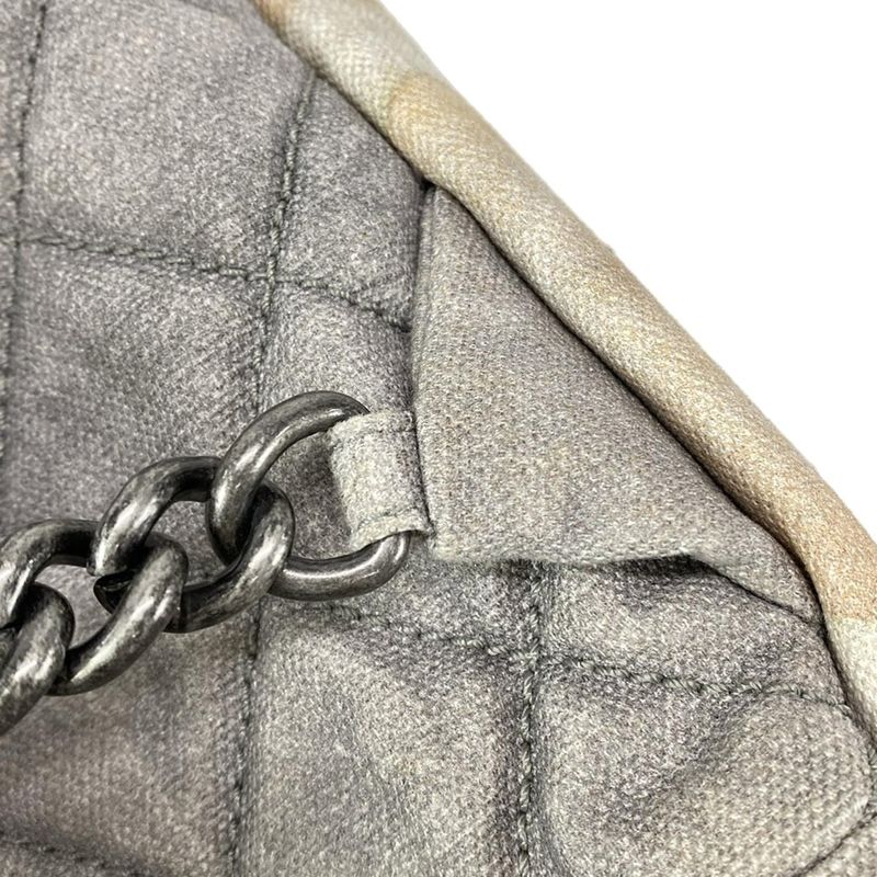 Chanel Backpack Sac Graffiti Canvas Backpack A92352 Grey X Beige X Multi