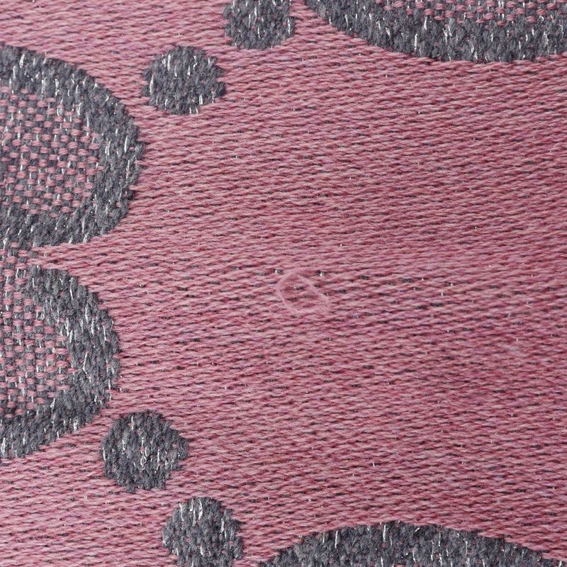 Gucci GG Jacquard Scarf 598993 Wool And Nylon Gray Women's Stole