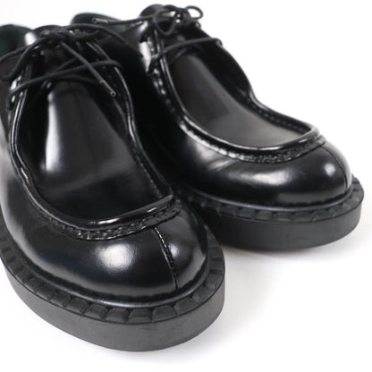 Prada 1e249n Lace-up Brushed Leather Shoes Black 36.5 With Box And Storage Bag