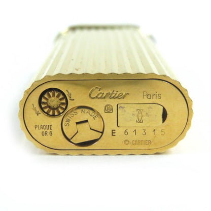 Cartier New Shape Short Trinity Oval Stripe Gas Lighter Smoking