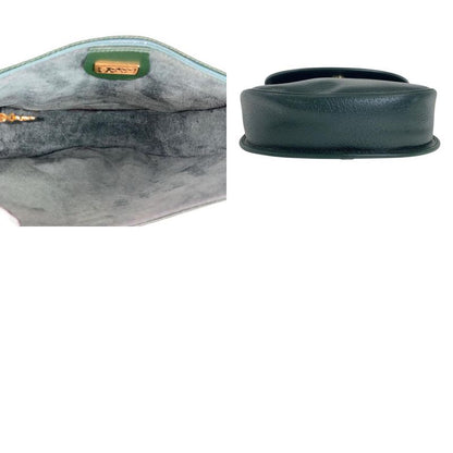 Gucci Vintage Old Gucci Green Gold Hardware Leather 007 261 0074 Shoulder Bag