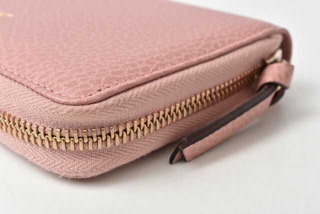 Gucci Wallet Preowned Gucci Foldable Wallet Gucci Swing Leather Light Pink