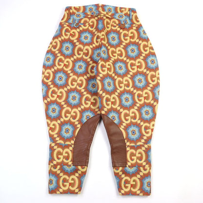 Gucci 675277 Z8asy GG Kaleidoscope Equestrian Inspired Lambleather Used Pants