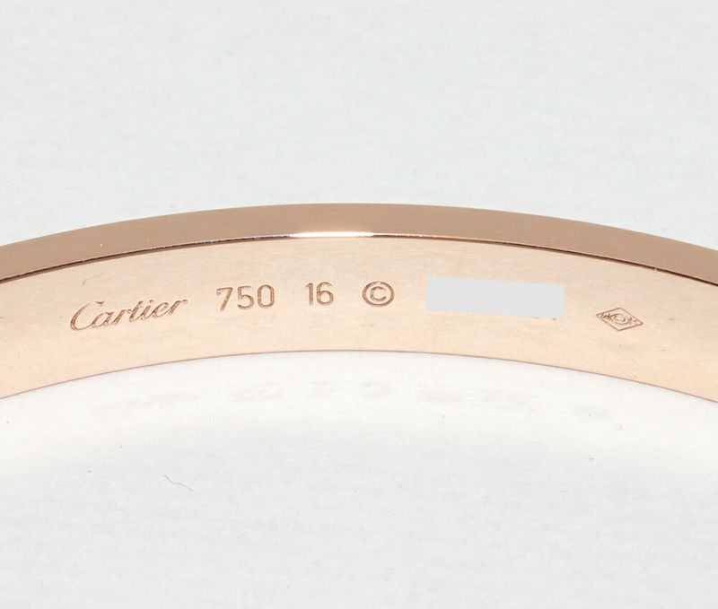 Cartier Bracelet Bangle 18K Pink Gold Love Bracelet