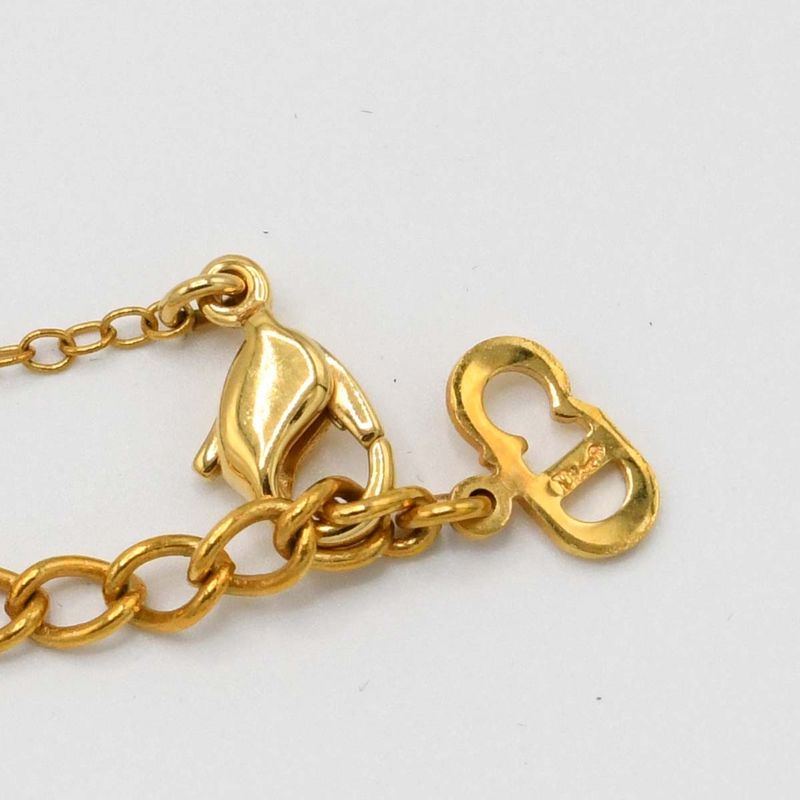 Christian DIOR Necklace GP Heart Necklace Approx 7g Accessories With Box H11592