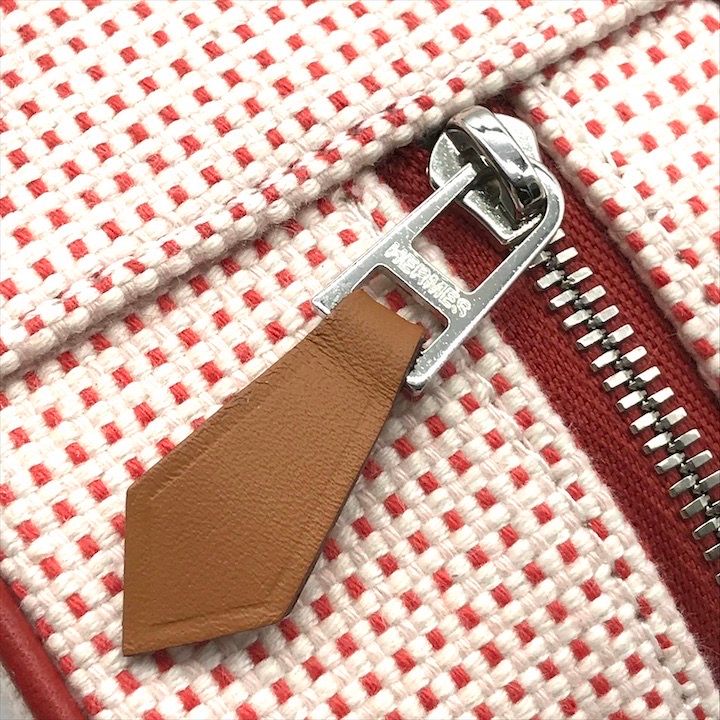 Hermes Escal Makeup Pouch Vermillion Case Red