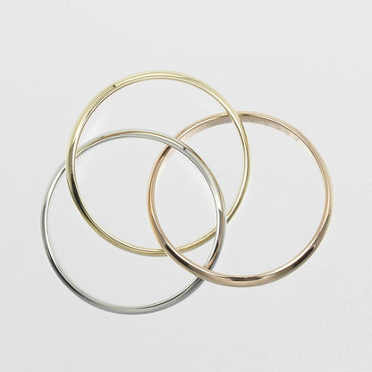 Cartier Trinity XS 1.9mm (0.07in) Band 18K Gold (yg×pg×wg) No 8 Ladies 3.5g Ring