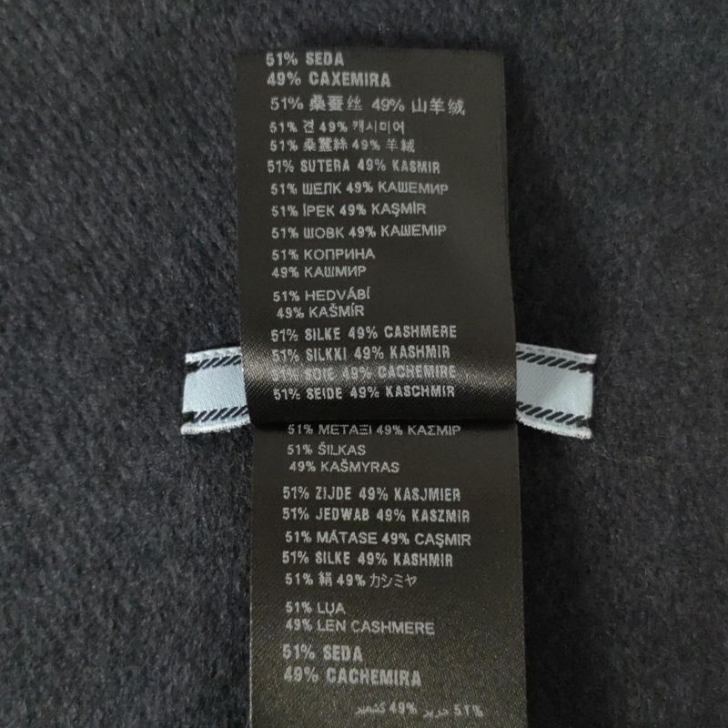 Prada Scarf - 1fs005 Navy 2024 Cashmere Silk