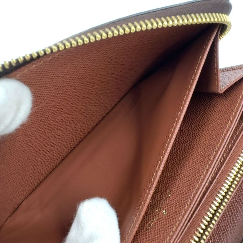 Louis Vuitton Zippy Wallet Monogram RFID Compatible PVC Brown Round Zipper Long