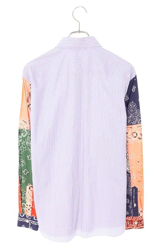 Loewe H2199842cg Paisley Switched Stripe Long Sleeve Shirt Men 39