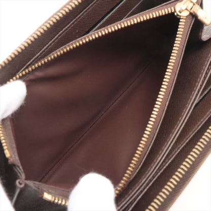 Louis Vuitton Damier Zippy Wallet Round Zip Wallet Long Wallet N60015 Ebène