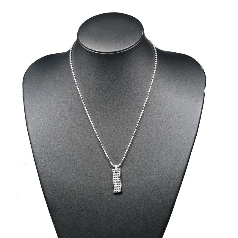 Tiffany & Co Square Studs Silver 925 Ladies 16.7g Necklace